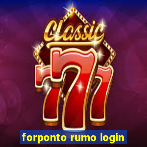 forponto rumo login